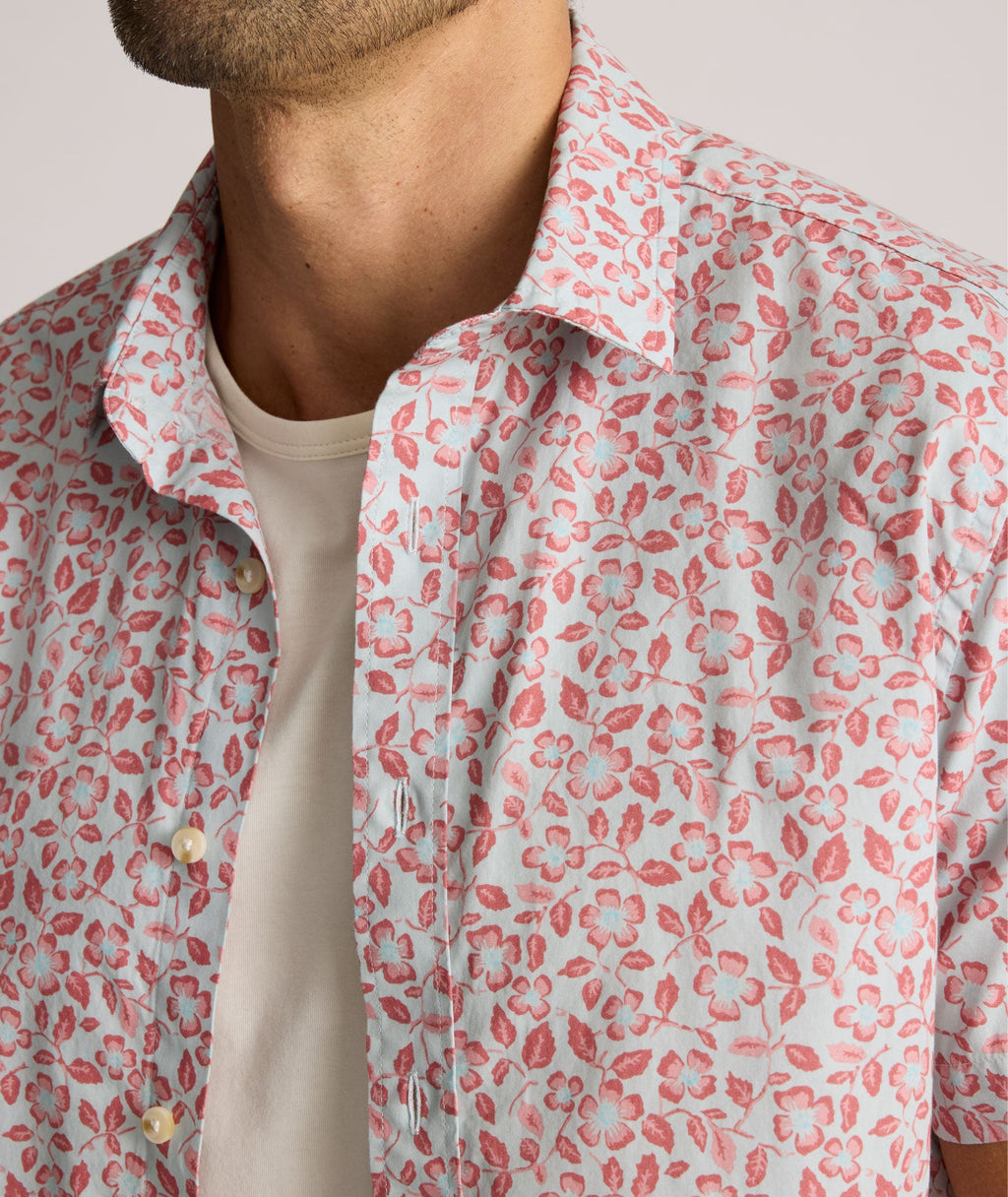 Chemise Buchanan à manches courtes, délavage vintage