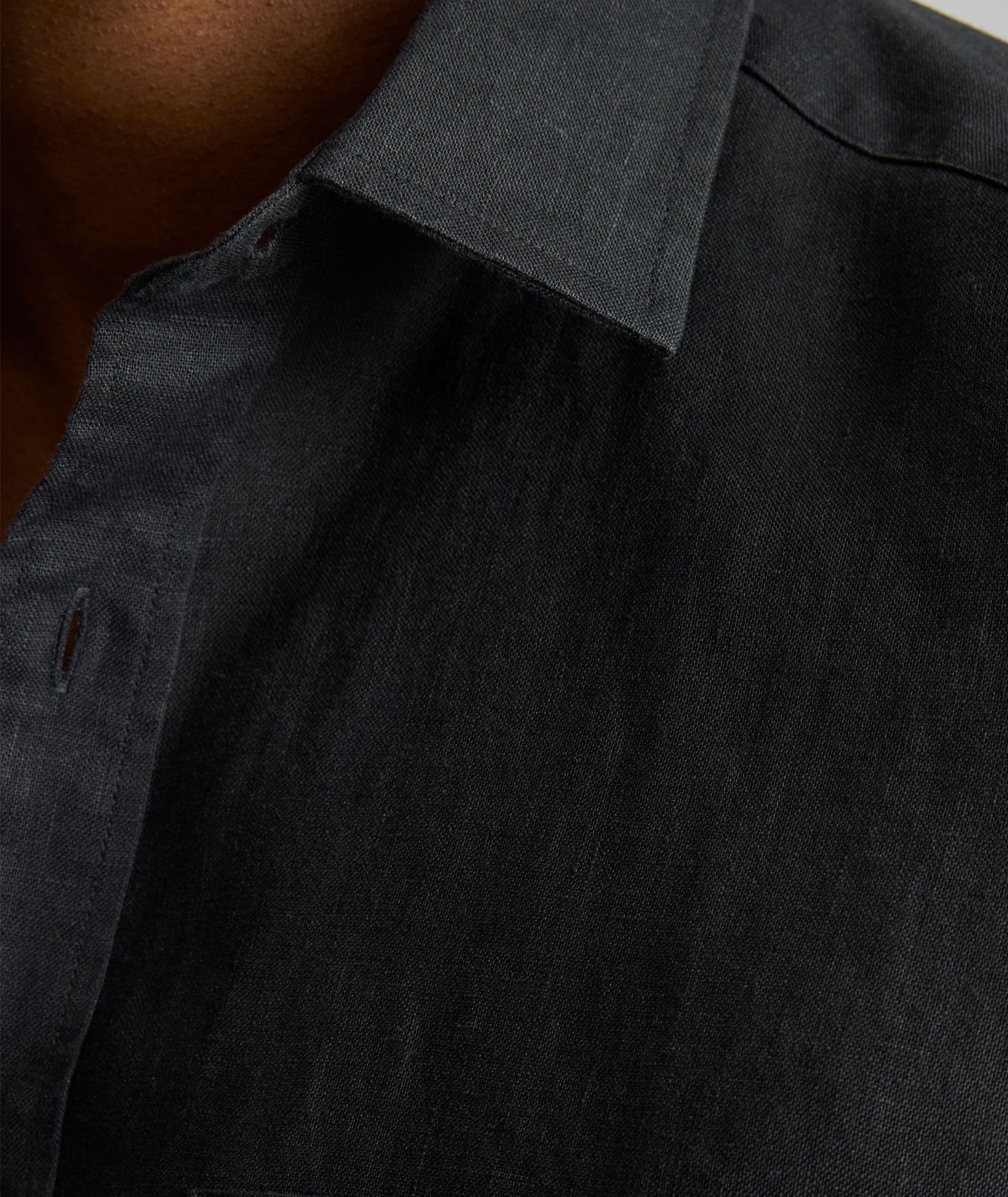 Chemise Cameron en lin à manches courtes infroissable