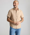 Chemise Cameron à manches courtes en lin infroissable