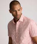 Chemise à manches courtes en coton stretch