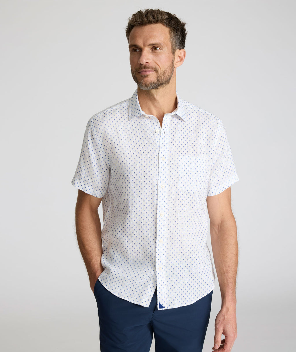 Chemise Dixon à manches courtes en lin