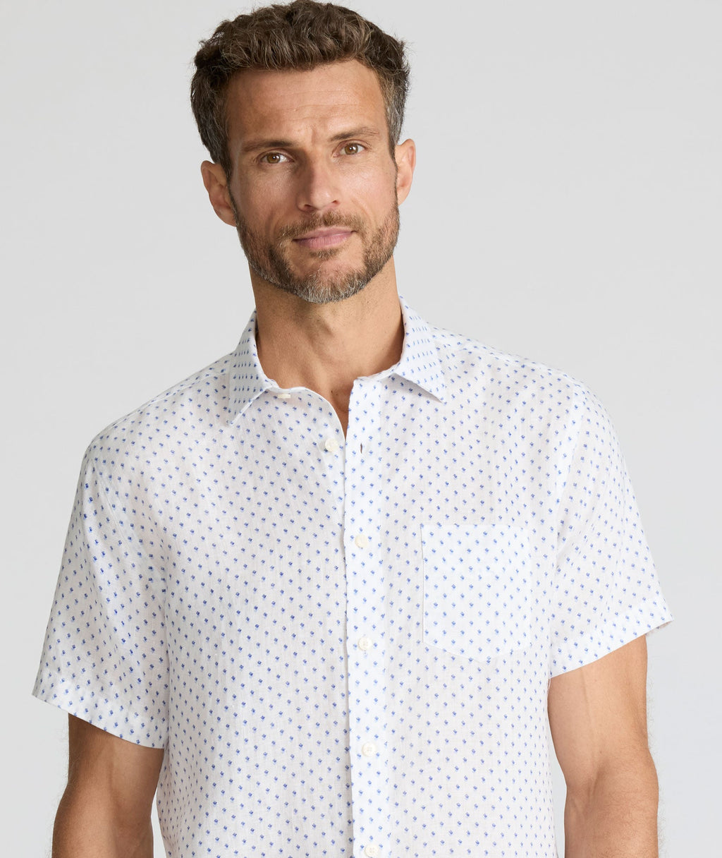 Chemise Dixon à manches courtes en lin