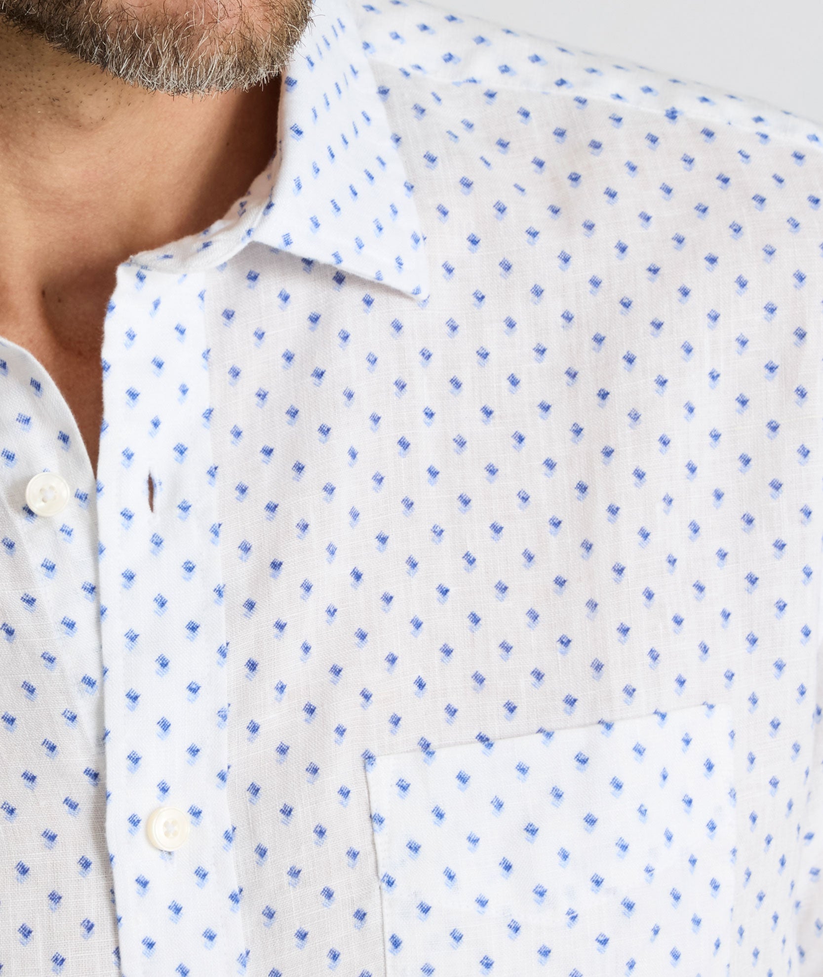 Chemise Dixon à manches courtes en lin