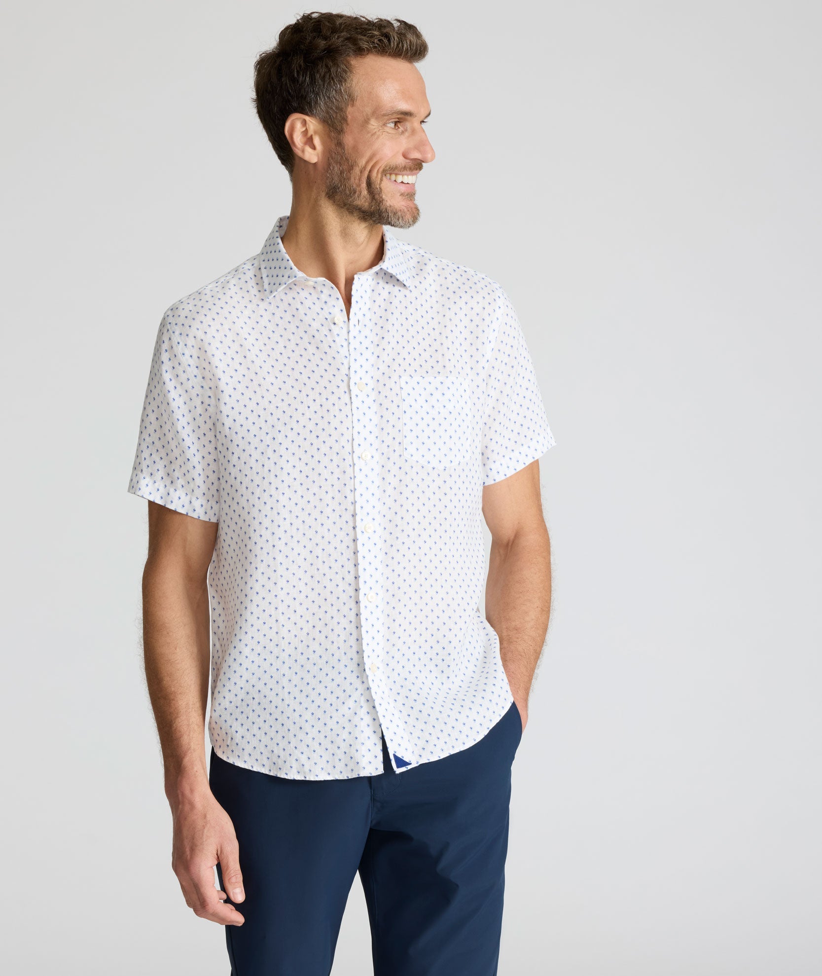 Chemise Dixon à manches courtes en lin