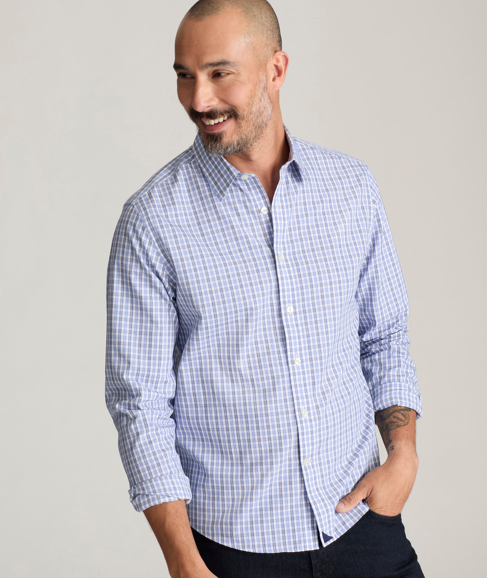 Chemise infroissable