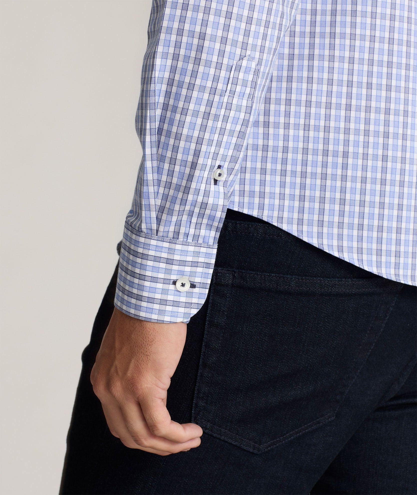 Chemise infroissable