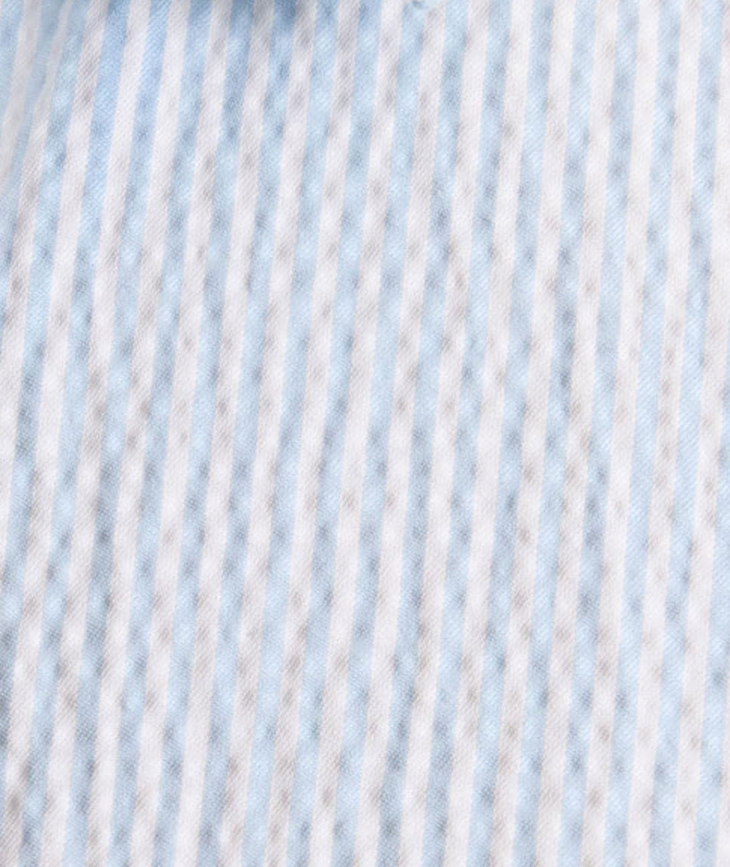 Chemise à manches courtes en seersucker de performance