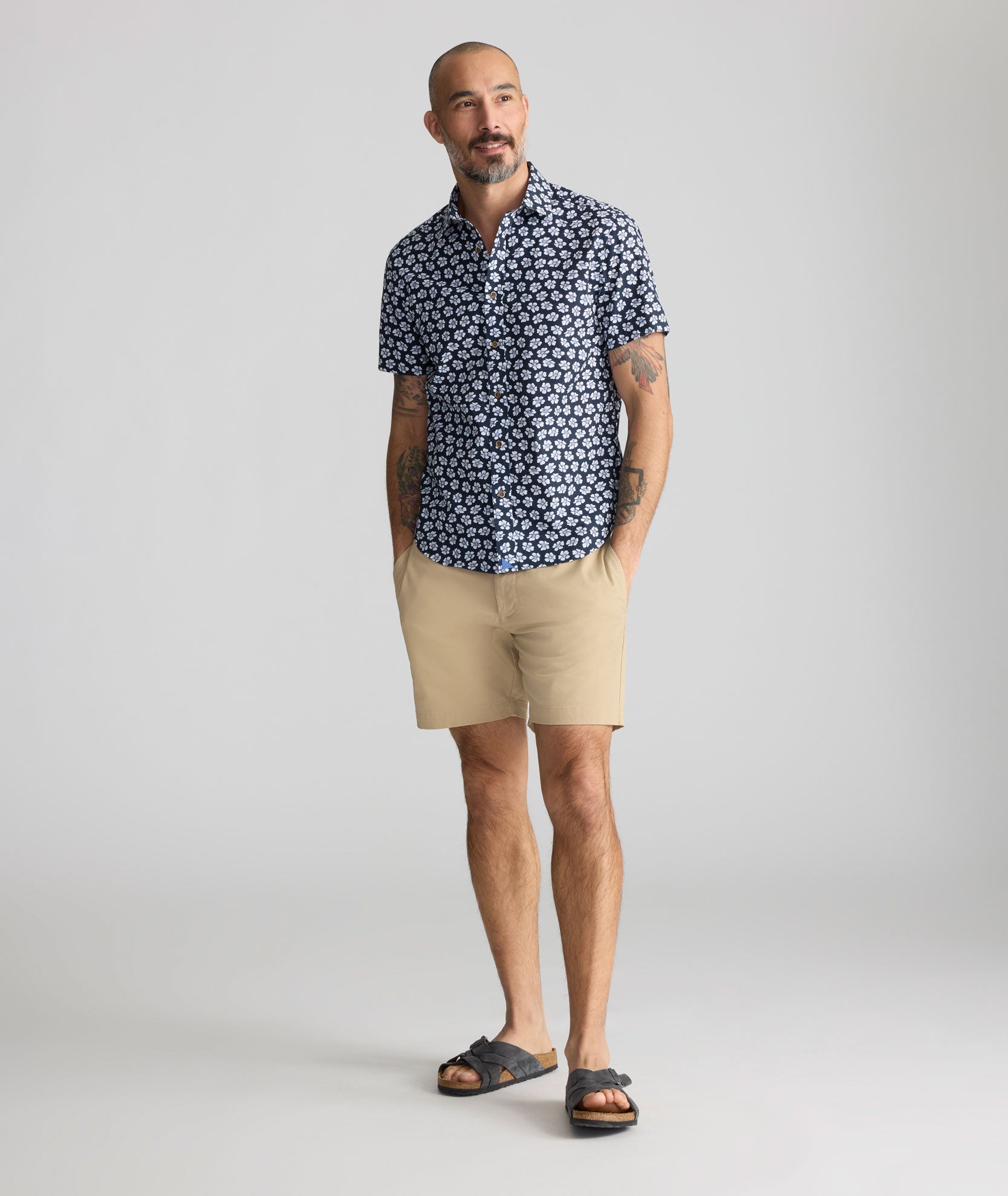 Chemise Morningside à manches courtes délavée vintage