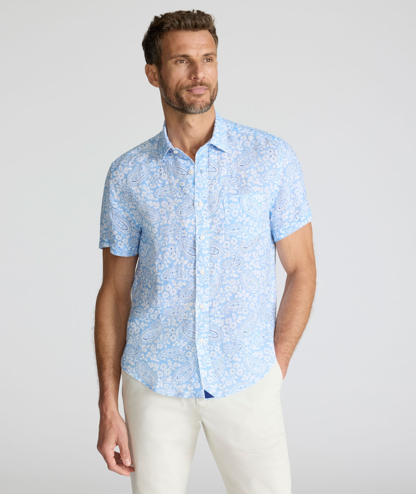 Chemise Turner à manches courtes en lin
