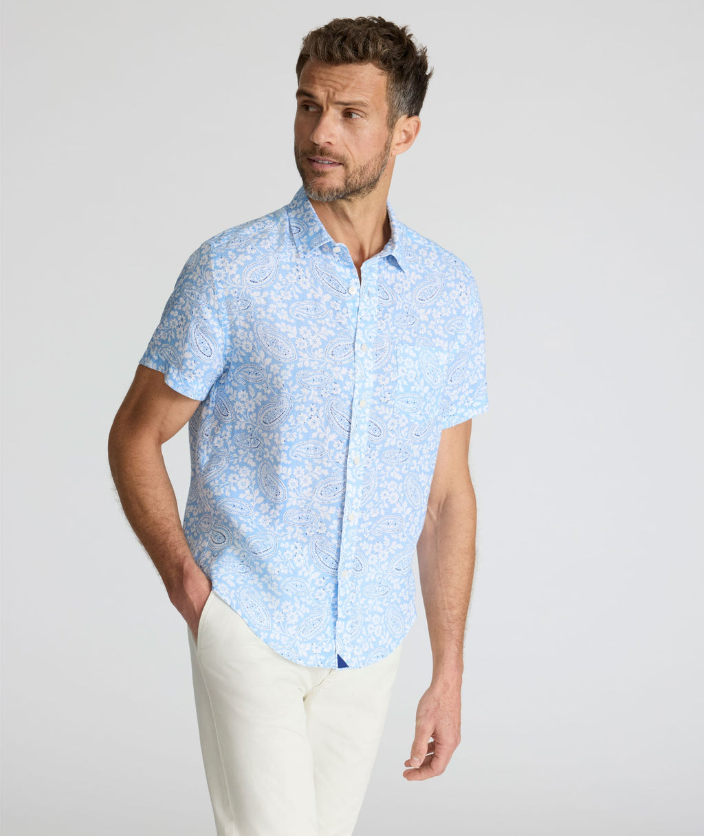 Chemise Turner à manches courtes en lin