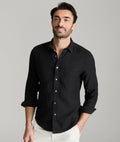 Chemise en lin infroissable