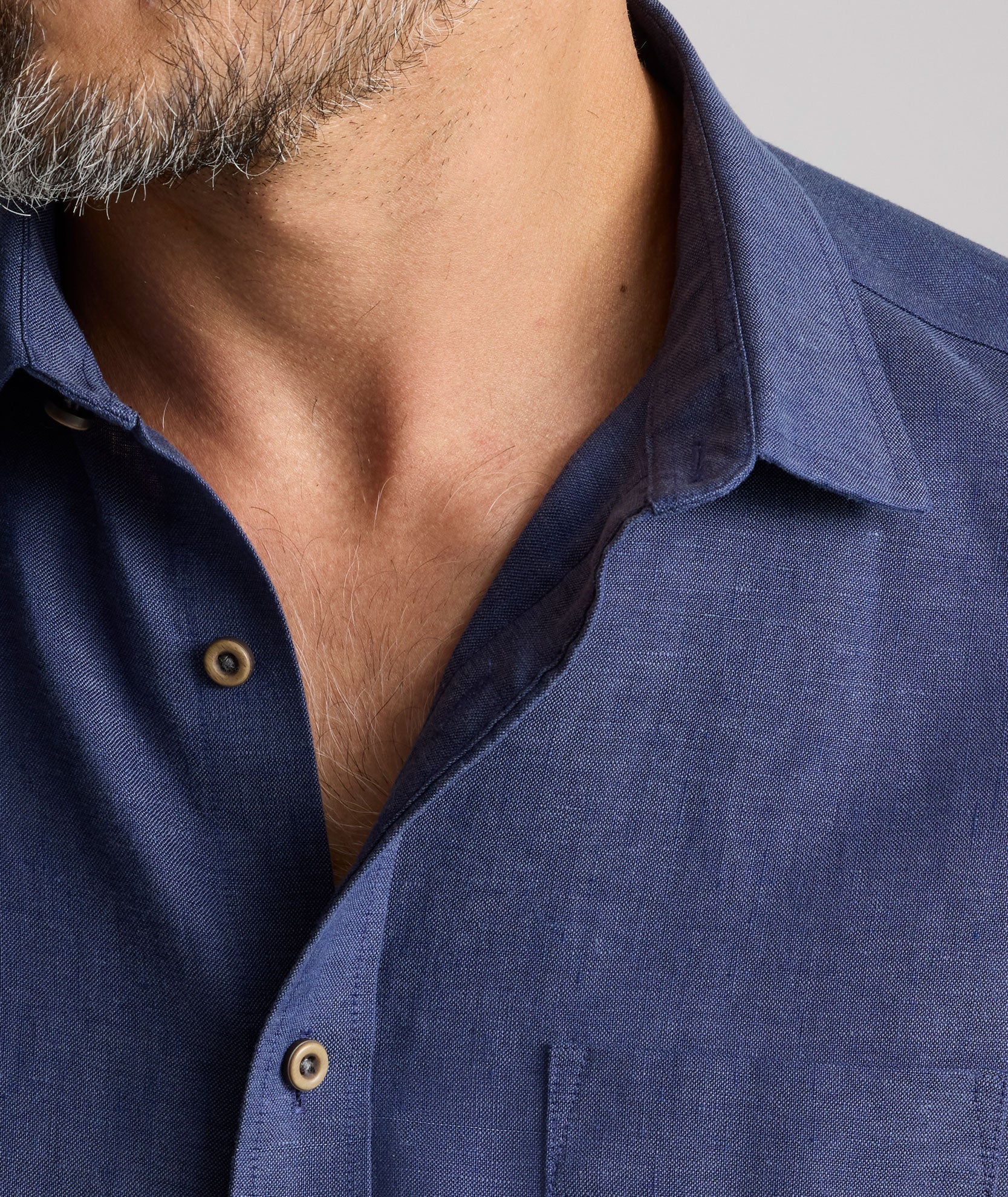 Chemise en lin infroissable