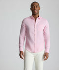 Chemise en lin infroissable