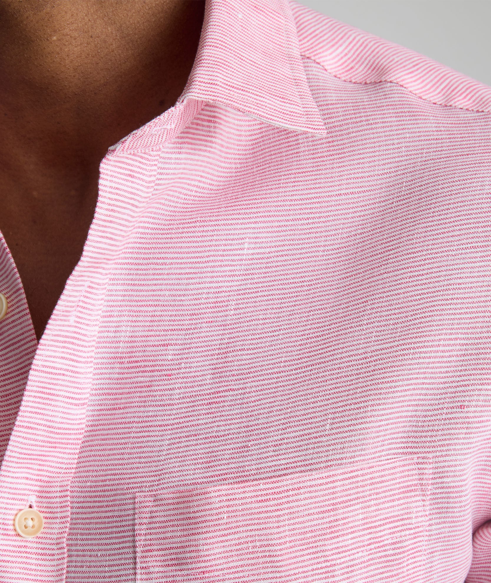 Chemise en lin infroissable